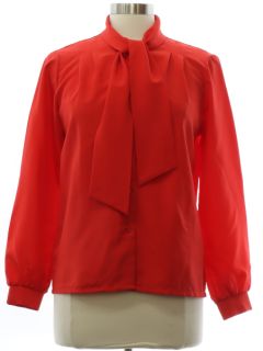 1980's Womens Totally 80s Secretary Shirt