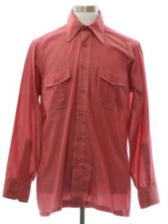 1970's Mens Mod Johnny Miller Sport Shirt