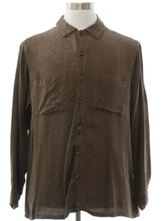 1990's Mens Rayon Club/Rave Shirt