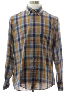 1980's Mens Plaid Shirt