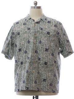 1990's Mens Bugle Boy Graphic Print Sport Shirt