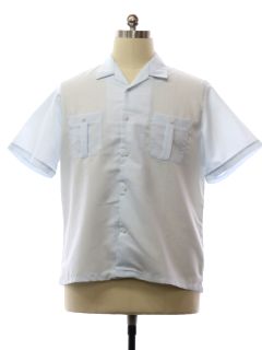 1980's Mens Sheer Sport Shirt