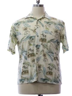 1990's Mens Pierre Cardin Cotton Hawaiian Shirt