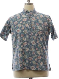 1990's Mens ONO Reverse Print Resort Wear Style Pullover Hawaiian Shirt