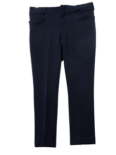 1970's Mens Deep Blue Leisure Pants