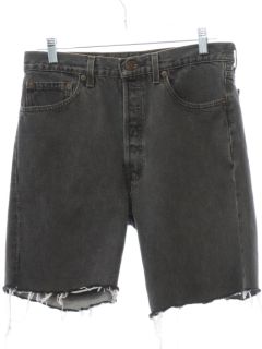 1990's Mens Levis 501 Denim Jeans Cut Off Shorts