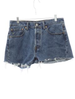 1990's Mens Levis 501 Denim Cut Off Shorts