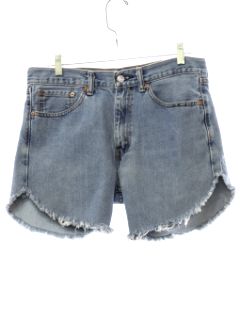 1990's Womens Levis 505 Denim Jeans Cut Off Shorts
