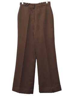1970's Womens Wide Leg Bellbottom Knit Pants
