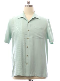 1990's Mens Nat Nast Silk Mod Sport Shirt