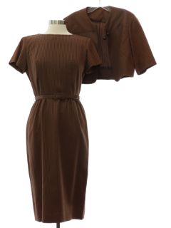 1950's Womens Seersucker Dress