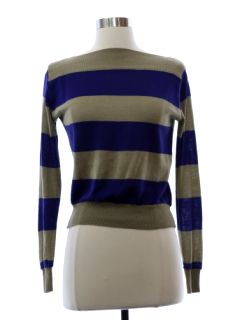 1980's Womens Totally 80s Esprit Knit Shirt
