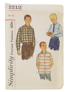 1960's Mens/Boys Pattern