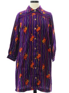 1970's Womens Mod A-Line Dress