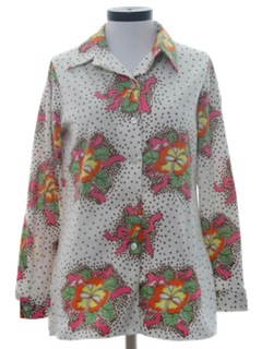 1960's Womens Print Shirt