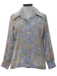 1970's Womens Print Shirt