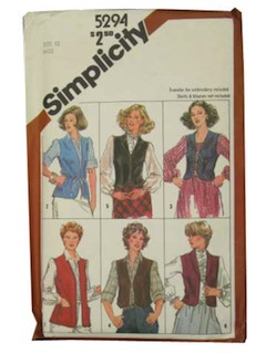 1980's Womens Pattern