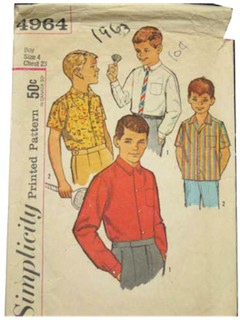 1960's Mens/Childs Pattern