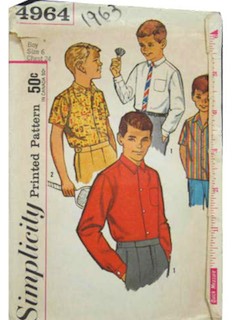 1960's Mens/Childs Pattern