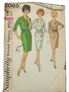 1960's Womens Dress Pattern