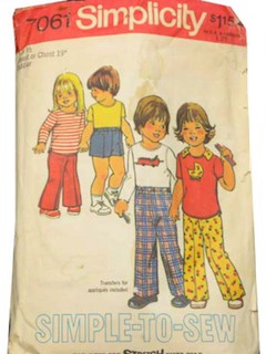 1970's Unisex/Childs Pattern