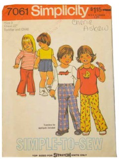 1970's Womens/Childs Pattern