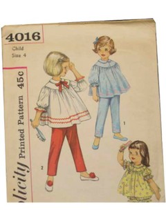 1960's Womens/Childs Pattern