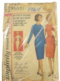 1960's Womens Dress Pattern