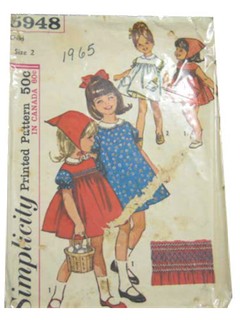 1960's Womens/Childs Pattern