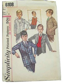 1960's Mens/Boys Pattern