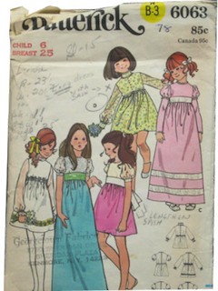 1970's Womens/Childs Pattern