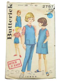 1960's Womens/Childs Pattern