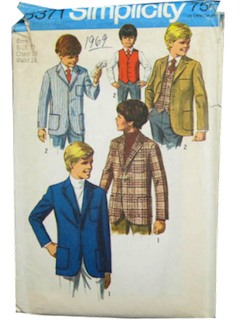 1960's Mens/Boys Pattern