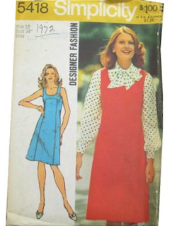 1970's Womens Dress Pattern