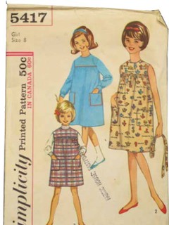 1960's Womens/Childs Pattern