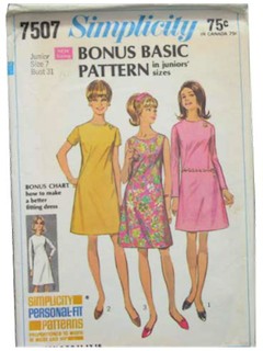 1960's Womens Dress Pattern