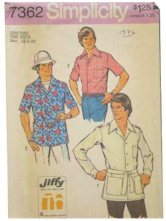 1970's Mens Pattern