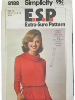 1970's Womens Dress Pattern