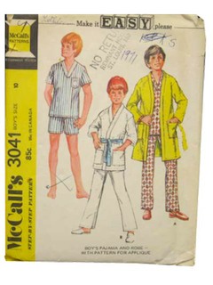 1970's Mens/Boys Pattern