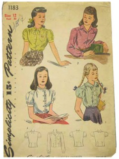 1940's Womens/Childs Pattern