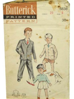 1950's Mens/Boys Pattern