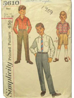 1950's Mens/Boys Pattern