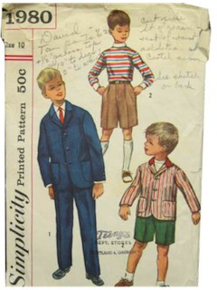 1960's Mens/Childs Pattern