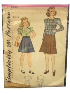 1950's Womens/Childs Pattern