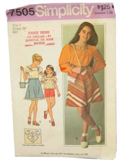 1970's Womens/Childs Pattern