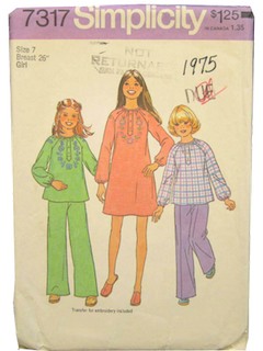 1970's Womens/Childs Pattern