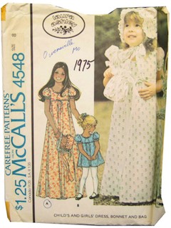 1970's Womens/Childs Pattern