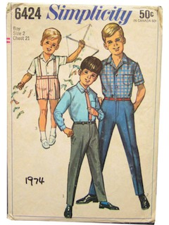 1970's Mens/Boys Pattern