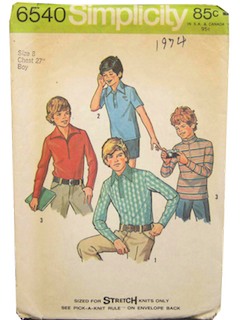 1970's Mens/Boys Pattern