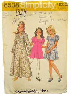 1970's Womens/Childs Pattern